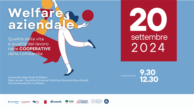 20 settembre | A Milano il 1° report sul welfare aziendale nel mondo cooperativo lombardo.