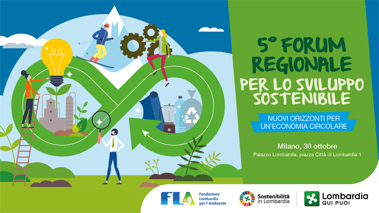 Il 30 ottobre a Milano saremo al V° Forum Regionale per lo Sviluppo Sostenibile
