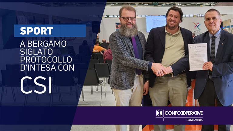 Protocollo d'Intesa tra CSI e Alleanza Cooperazione Lombarda, per una cultura cooperativa dello sport