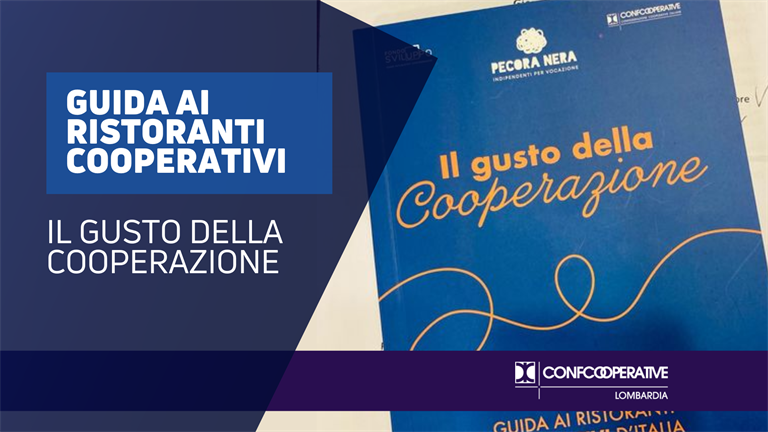 "Il gusto della cooperazione", guida ai ristoranti cooperativi Confcooperative