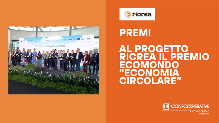 Il Progetto RICREA premiato a Ecomondo