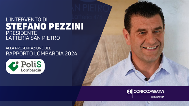 L'intervento di Stefano Pezzini (Latteria San Pietro) alla presentazione del rapporto di Polis Lombardia