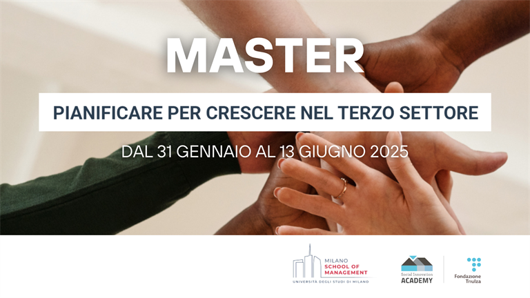 Master per professionisti del Terzo Settore