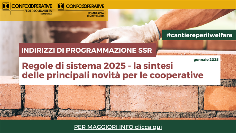 Regole di sistema 2025 - la sintesi delle principali novità per le cooperative