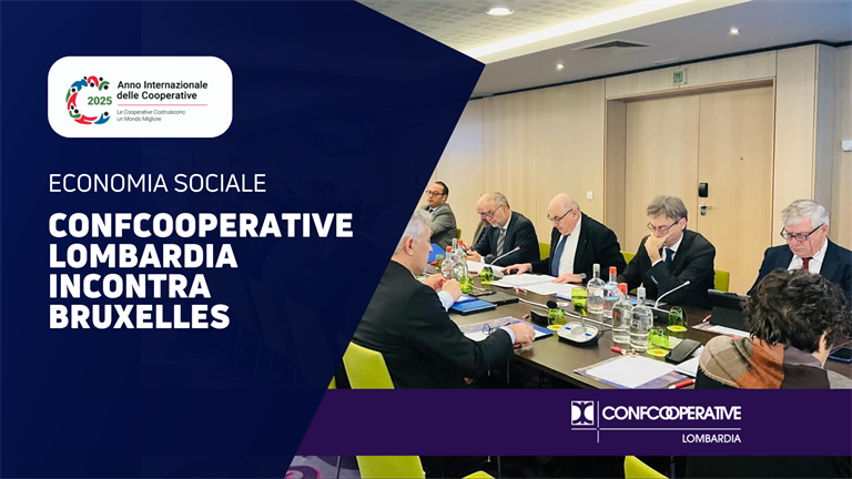 Economia sociale, Confcooperative Lombardia a Bruxelles