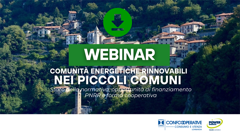 Le slide del webinar sugli incentivi CER per piccoli comuni