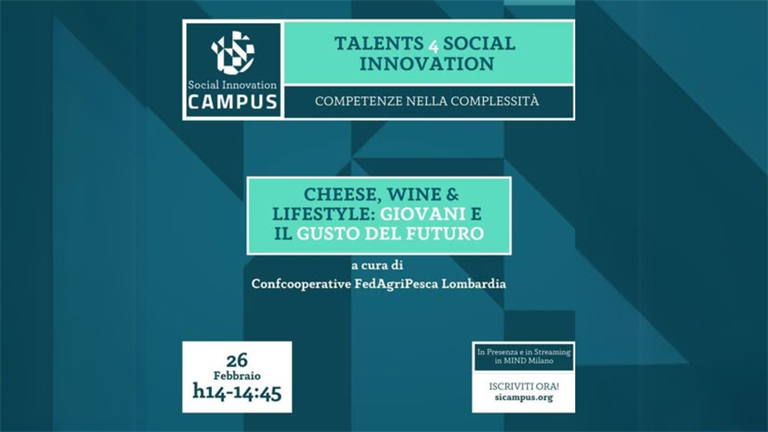 26 febbraio | Cheese, wine & lifestyle: i giovani e il gusto del futuro