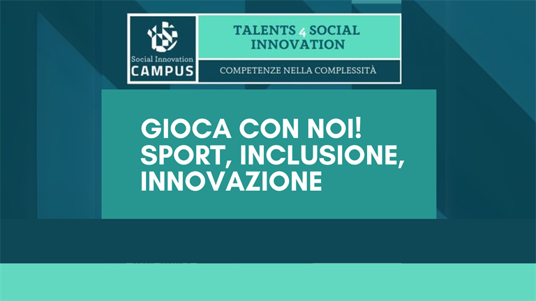 27 febbraio | Gioca con noi! Sport, Inclusione, Innovazione