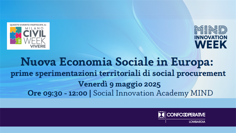 9 maggio | Nuova Economia Sociale in Europa. Prime sperimentazioni territoriali di social procurement