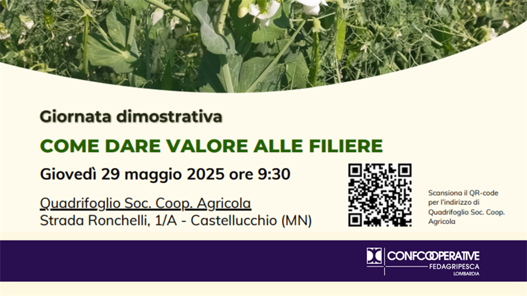 29 maggio 2025 | A Mantova la giornata dimostrativa "Come dare valore alle filiere"