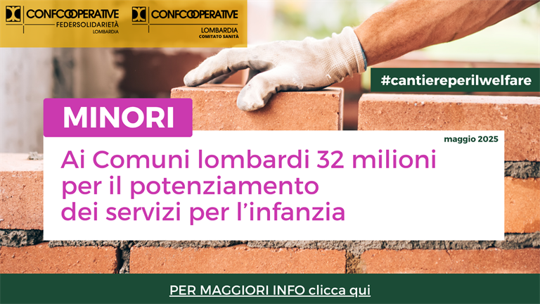 Ai Comuni lombardi 32 milioni per potenziare i servizi educativi dell'infanzia