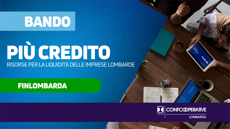 Bando "Più Credito" di Finlombarda