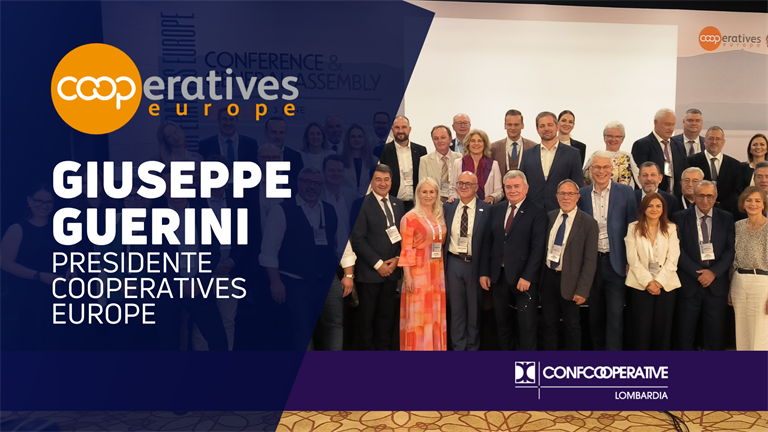 Giuseppe Guerini eletto presidente di Cooperatives Europe