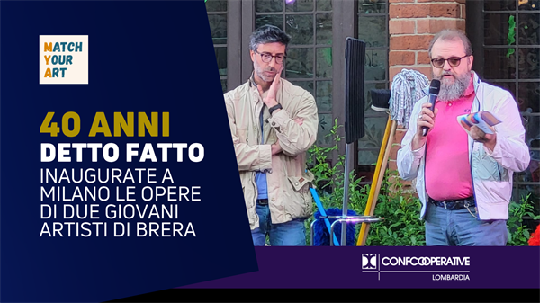 Per i 40 anni di Detto Fatto inaugurate due opere d’arte nell’ambito del progetto Match Your Art