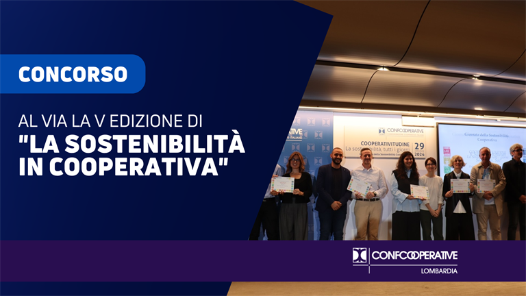 Al via la V edizione del Concorso "La sostenibilità in cooperativa"