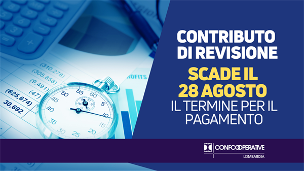 Contributo di revisione | 28 agosto 2025 il termine per il pagamento