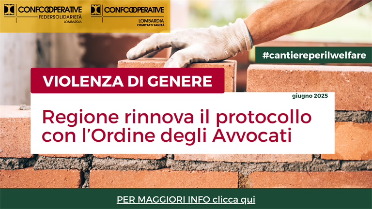 Violenza di genere – Regione rinnova il protocollo con l’Ordine degli Avvocati