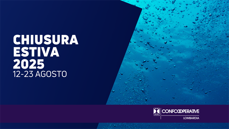 Chiusura estiva degli uffici Confcooperative Lombardia
