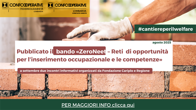 Pubblicato il bando regionale "ZeroNeet - Reti di opportunità