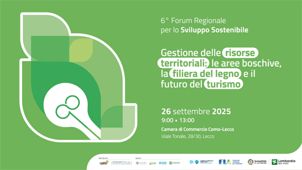 26 settembre | Confcooperative Lombardia a Lecco per il Forum regionale per lo sviluppo sostenibile