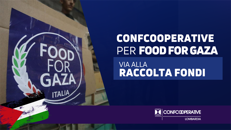 Food for Gaza, da Confcooperative via alla raccolta fondi