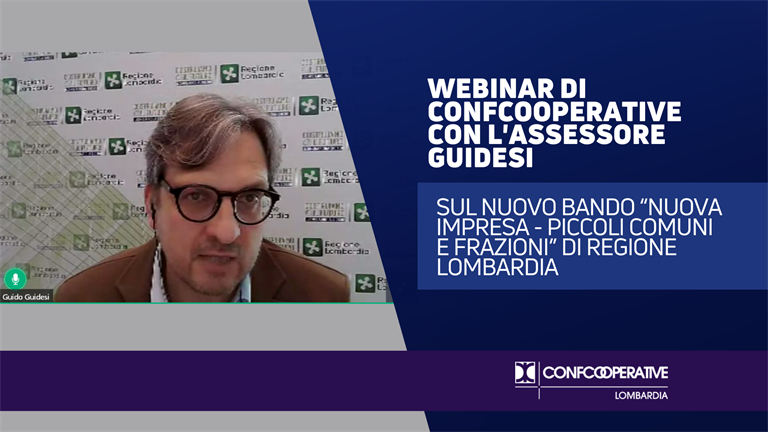 Negozi di prossimità nei piccoli comuni, il webinar di Confcooperative con l'assessore Guidesi