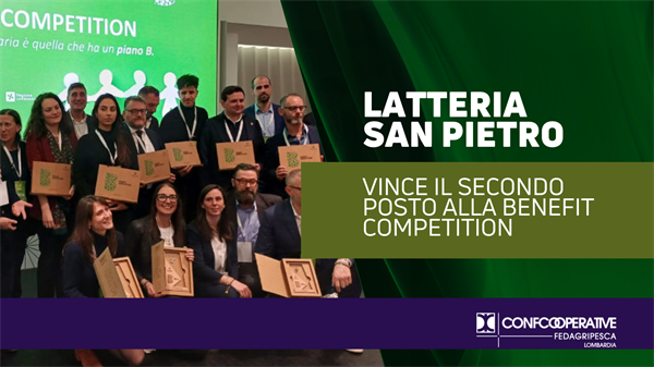 Benefit Competition, Latteria San Pietro conquista il secondo posto