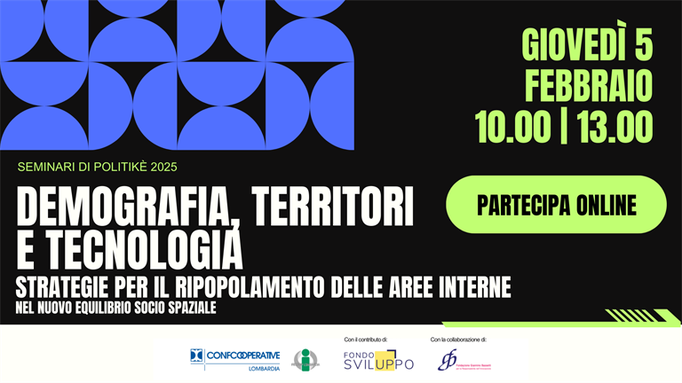 5 febbraio seminario online di Politikḗ | Democrazia, territori e tecnologia