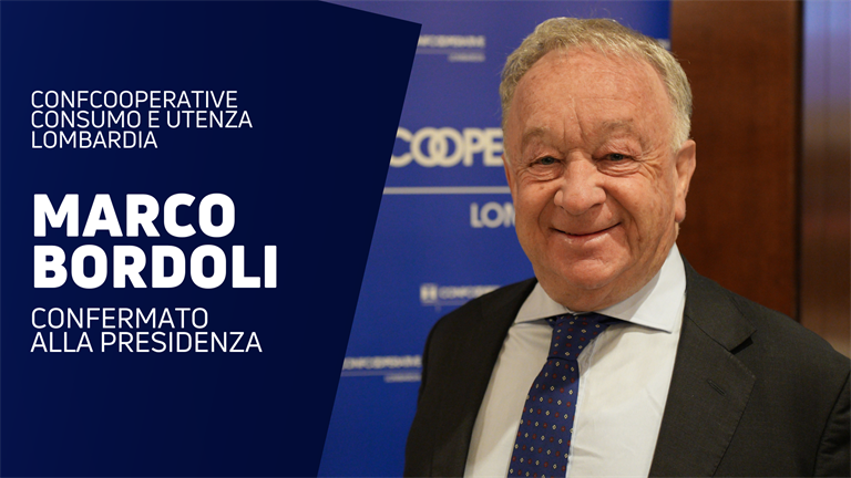Marco Bordoli confermato Presidente di Confcooperative Consumo e Utenza Lombardia