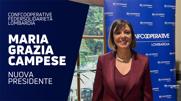 È Maria Grazia Campese la nuova presidente di Confcooperative Federsolidarietà Lombardia
