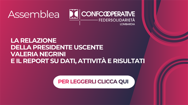 Assemblea Federsolidarietà Lombardia: la relazione della presidente uscente e il report su dati e risultati ottenuti dalla Federazione