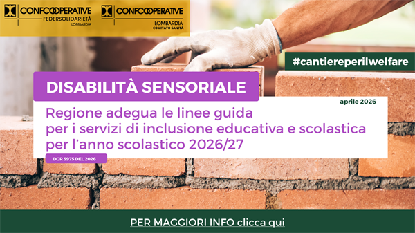 Disabilità sensoriale, aggiornate le linee guida per i servizi di inclusione educativa e scolastica per l’anno scolastico 2026/27