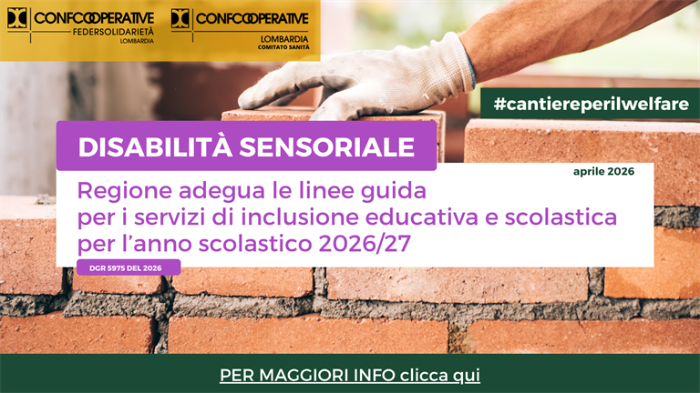 Disabilità sensoriale, aggiornate le linee guida per i servizi di inclusione educativa e scolastica per l’anno scolastico 2026/27