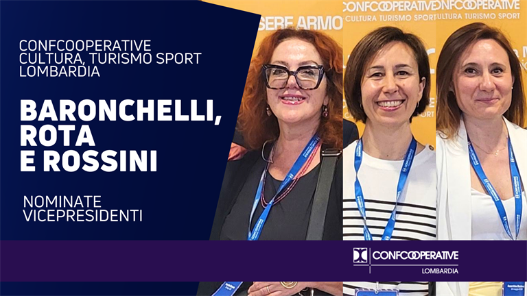 Confcooperative Cultura Turismo Sport Lombardia, nominate le vicepresidenti