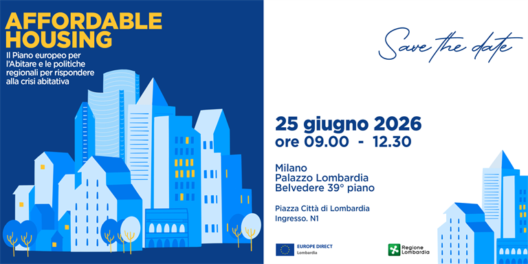 Affordable Housing: a Milano l’evento finale per la presentazione del piano regionale contro la crisi abitativa