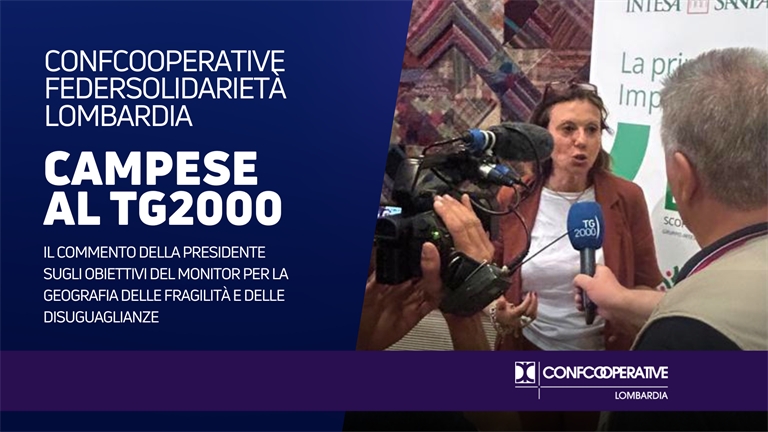 Monitor per la Geografia delle Fragilità e delle Disuguaglianze, Campese ai microfoni di Tg2000