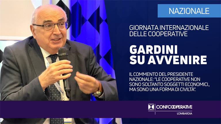 Giornata Internazionale delle Cooperative 2026, su Avvenire il commento del presidente di Confcooperative Gardini