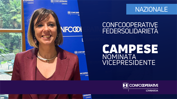 Confcooperative Federsolidarietà, Campese nominata vicepresidente nazionale