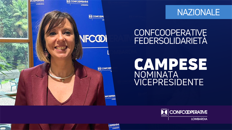 Confcooperative Federsolidarietà, Campese nominata vicepresidente nazionale