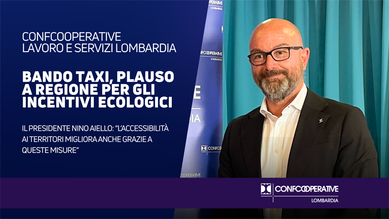 Bando taxi, da Confcooperative plauso a Regione Lombardia per gli incentivi ecologici sul parco auto