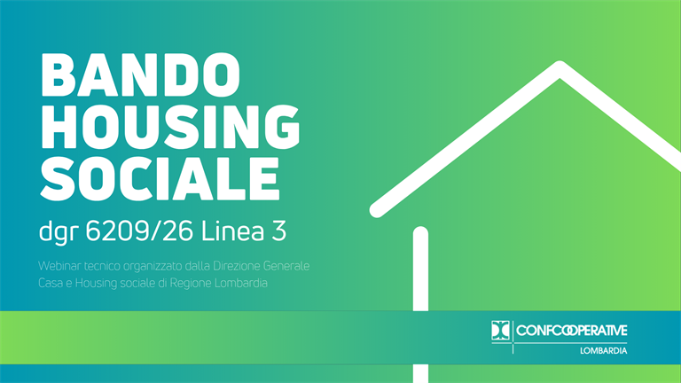 Presentazione criteri bando housing sociale dgr 6209/26 Linea 3 - webinar tecnico