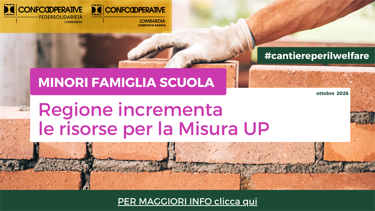 Minori, famiglia, scuola - Regione incrementa le risorse per la Misura UP