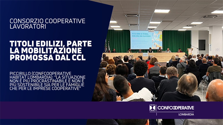 Blocco dei titoli edilizi, il CCL promuove la mobilitazione pubblica per la casa