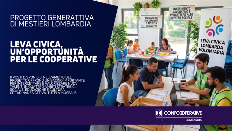 Leva Civica: un’opportunità per le cooperative per fare concretamente talent acquisition e ricambio generazionale
