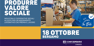18 ottobre | A Bergamo evento sull'inserimento lavorativo...