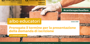 Albo educatori – Prorogato il termine per la presentazione...