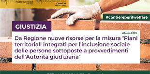 Giustizia - Da Regione nuove risorse per la Misura 