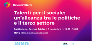 6 novembre | Evento talenti per il sociale: un'alleanza tra...