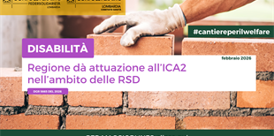 Disabilità - Regione dà attuazione all'ICA 2 nell'ambito...