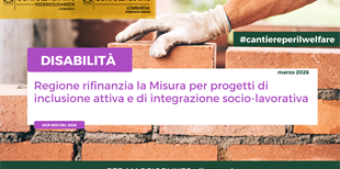 Disabilità - Regione rifinanzia la Misura per l'inclusione...